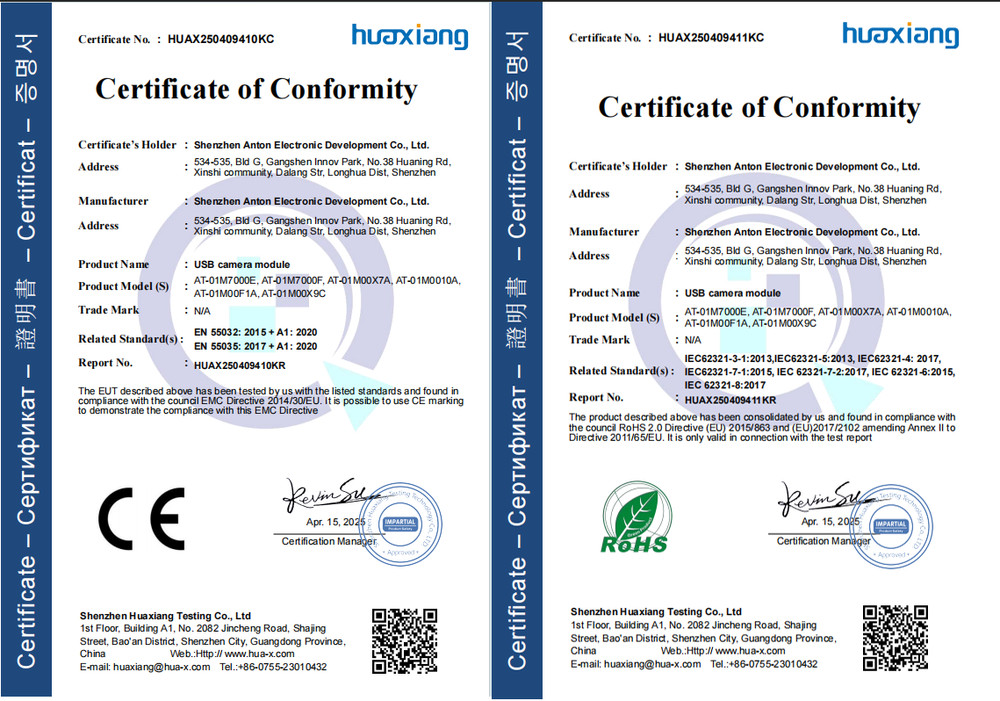 1MP OV9281 Dual Lens USB Camera Module Global Shutter Monochrome Sync Same Frame