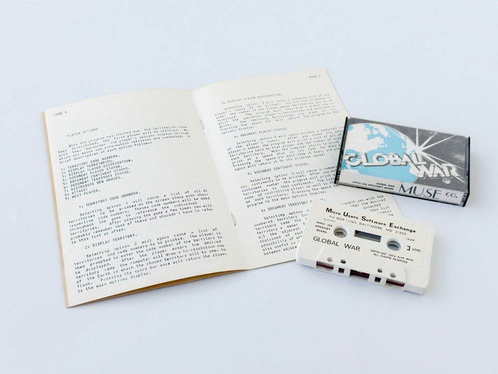Global War - MUSE Software (Micro Users Software Exchange) - 1979 / Apple II