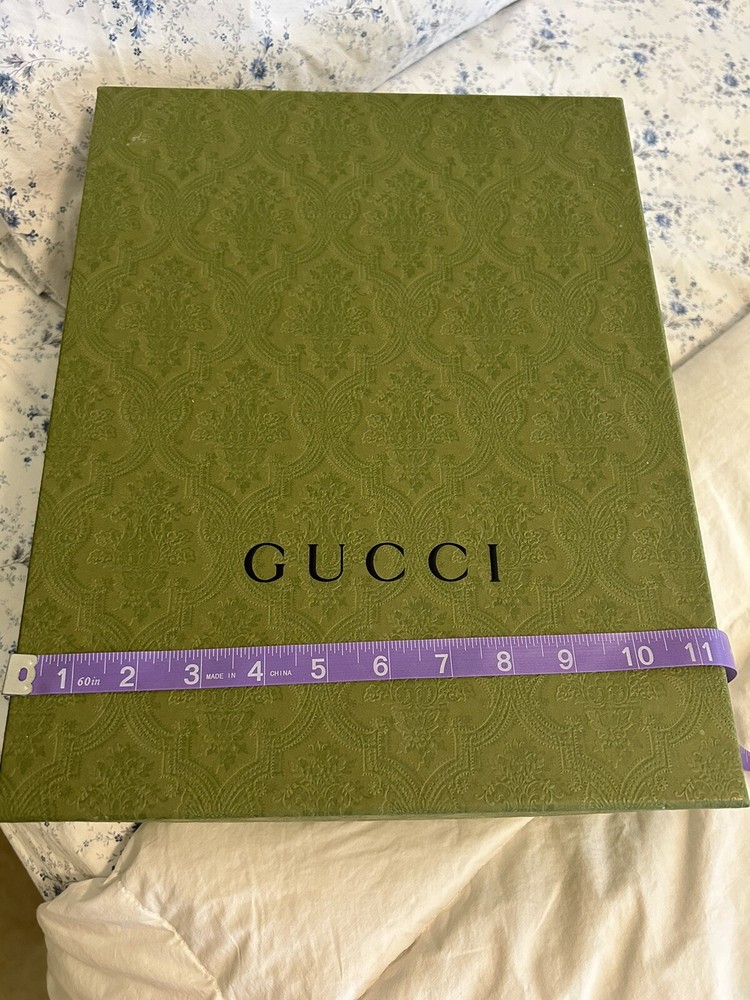 DIOR Empty Green Textured Gift Box