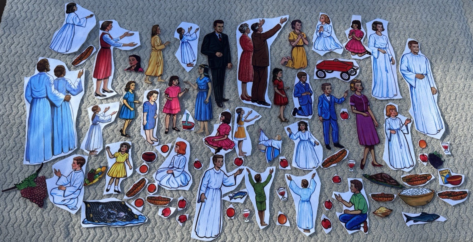 Betty Lukens Through the Bible in Felt 650+ Pieces Jesus Animals VTG