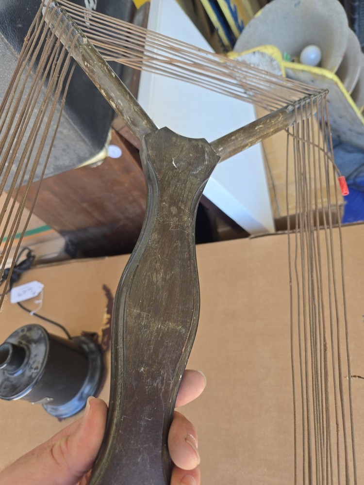 Antique Wood Loop Antenna