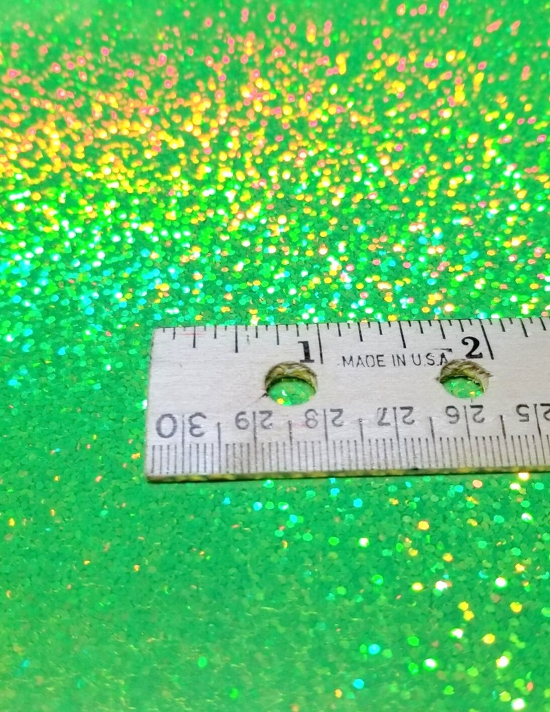 Fluorescent Yellow Sequin Sign Vinyl 24" x 6 ft