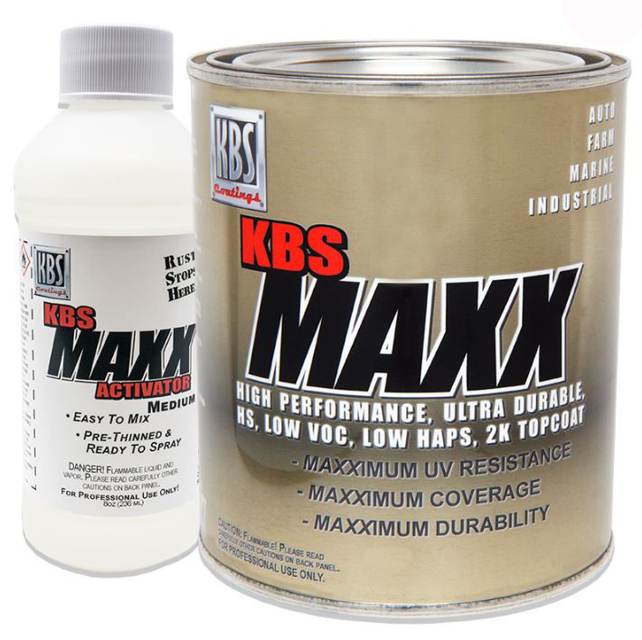 KBS Coatings MAXX Two Part Polyurethane UV Stable Topcoat Paint