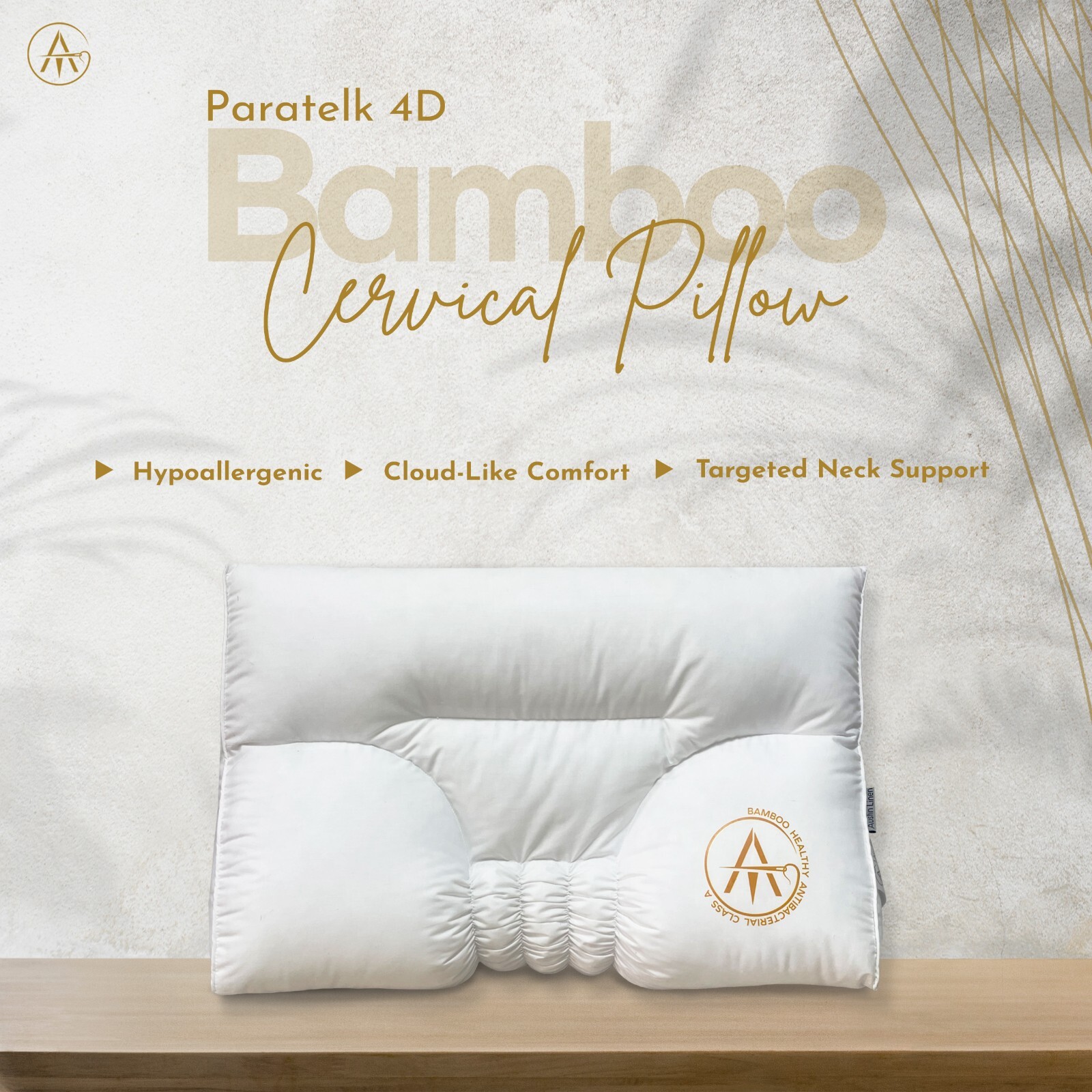 Paratelk 4D Bamboo Filled Cervical Pillow