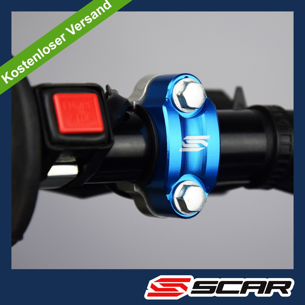 Handlebar clamp slider clamp brake fitting clutch fitting BLUE SCAR