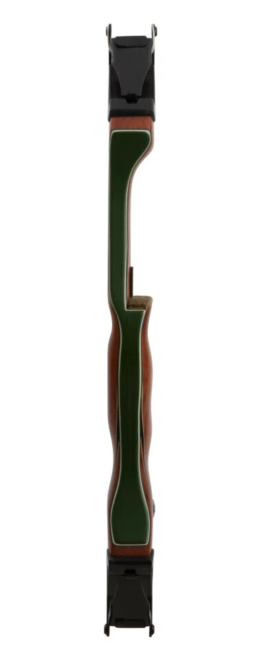 Bear Archery Takedown B Riser, Bubinga with Green Glass, Right Hand