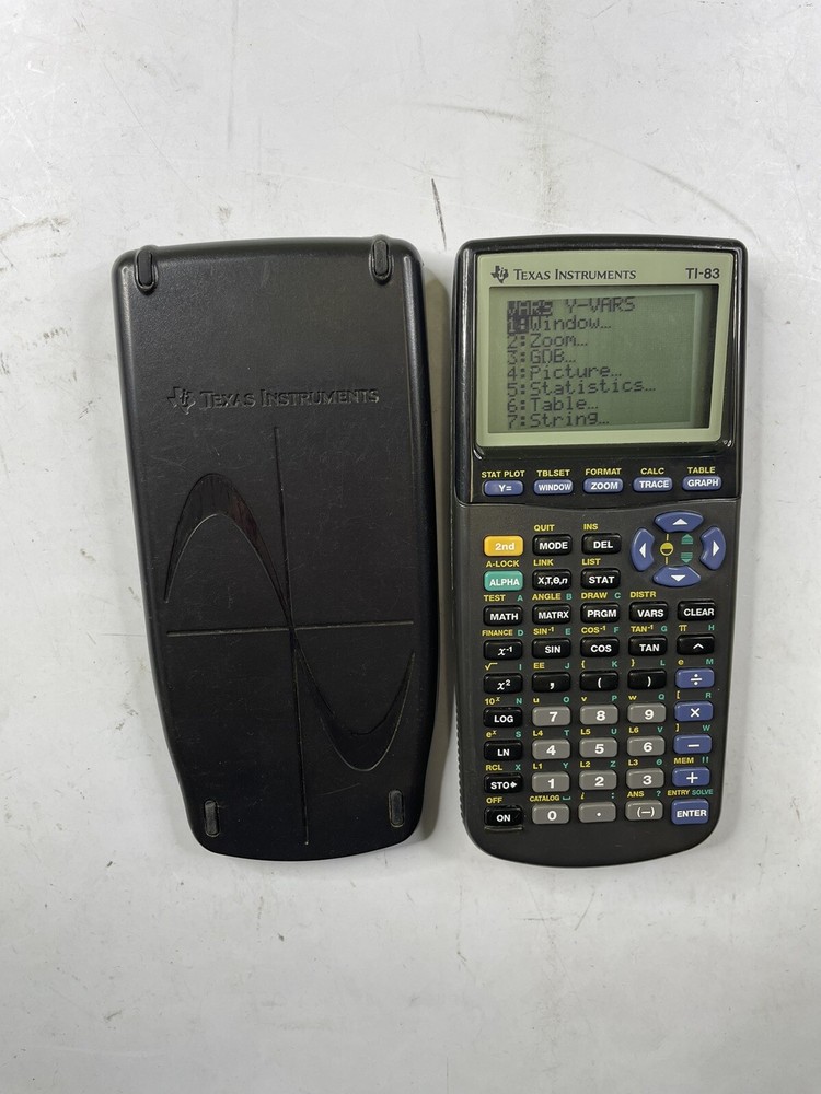 Texas Instruments TI-83 Graphing Calculator Tested & Working Math Finance