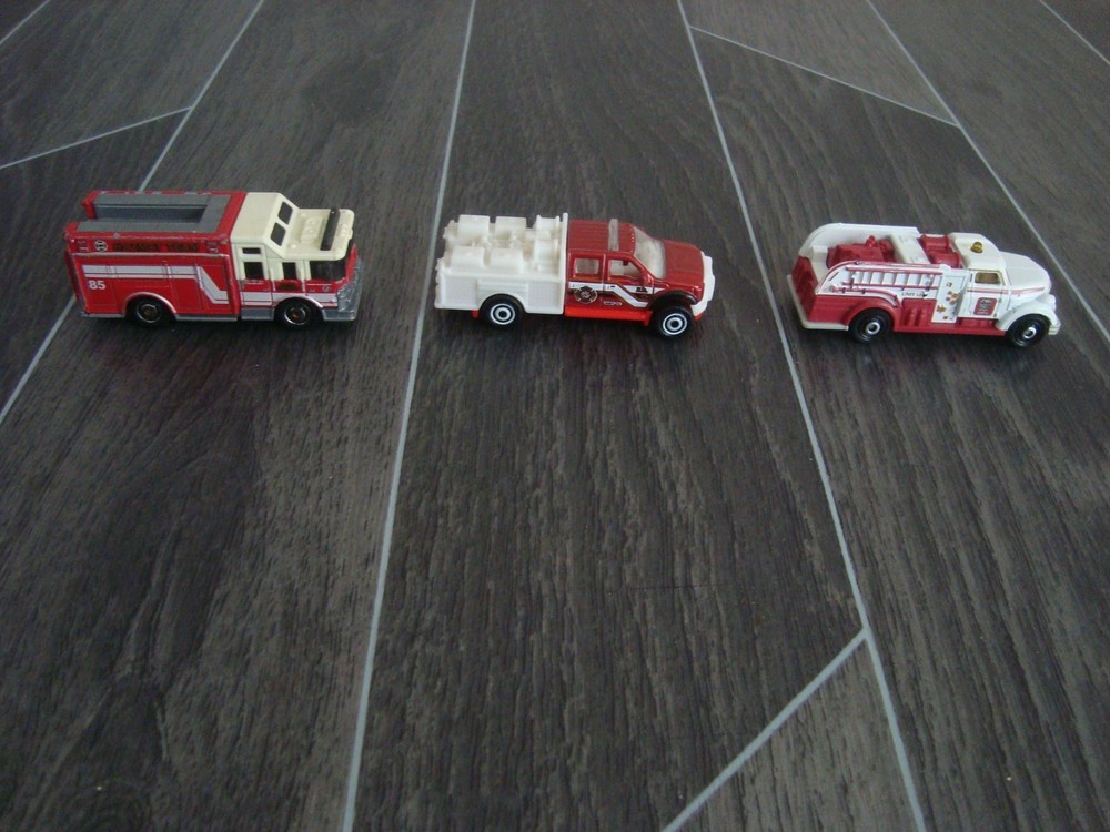 3 x Matchbox US Fire Engine Trucks