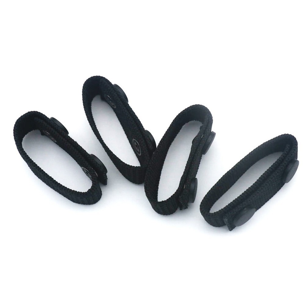 Buckle Belt Keeper 4 Adjustable Nylon Snaps for Belt Security