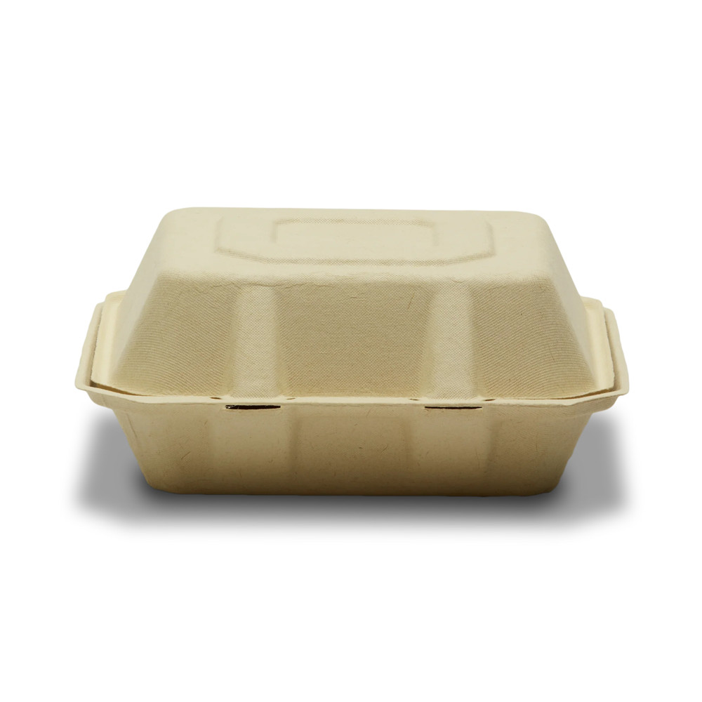 Tellus 8"x8" Compostable Clamshell PFAS FREE- 200 Count