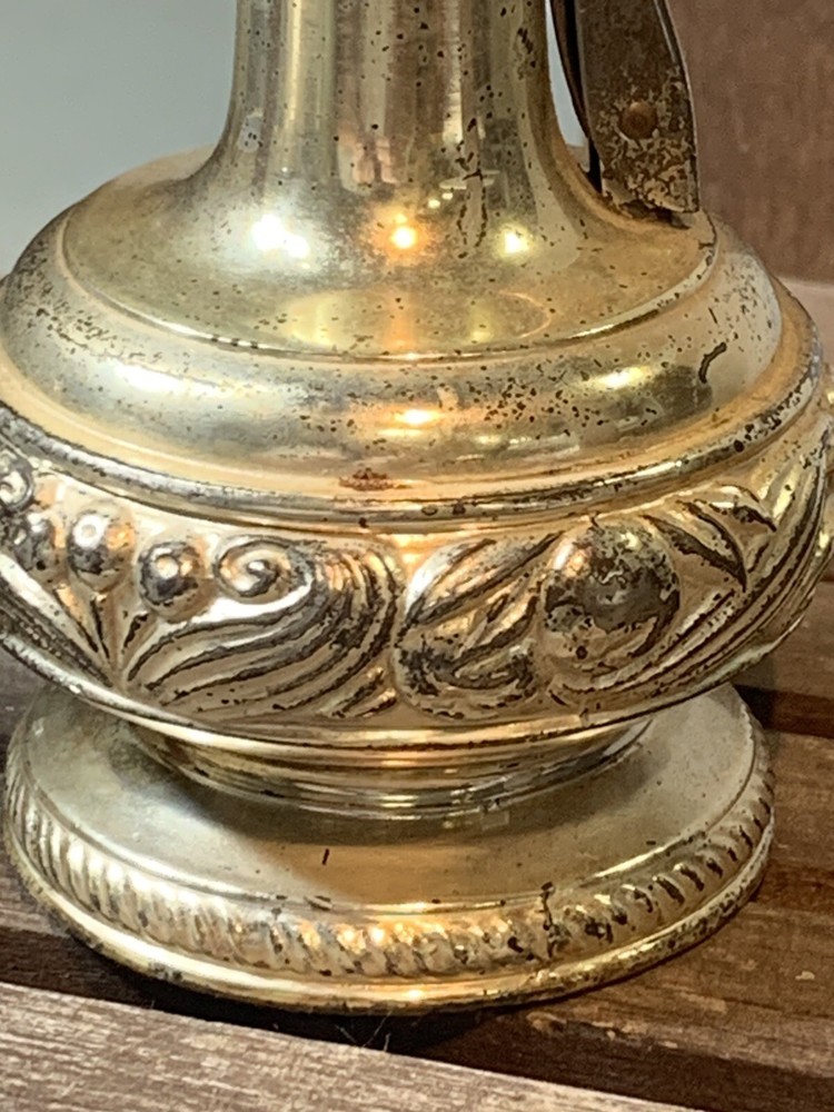 Vintage Silver Plate Japan "DECANTER " Table Lighter (12C)