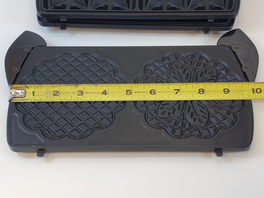 VillaWare InterBake3 Multi Baker 4-Square Replacement OEM Pizzelle Iron Plates