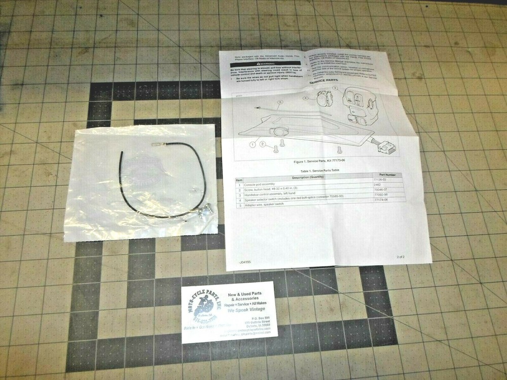 HARLEY DAVIDSON 77173-07 COMMUNICATION SWITCH PARCEL 1 QUANTITY FREE SHIPPING