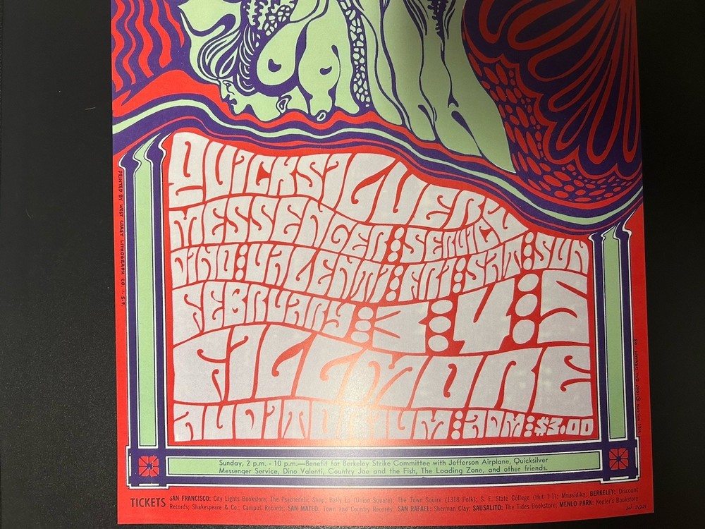 2021-(2)-FILLMORE BG-48-RE-PRINT VARIANT POSTERS-JEFFERSON AIRPLANE/QMS-W.WILSON