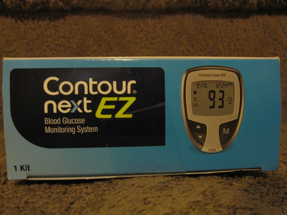 Contour Next Ez Blood Glucose Meter Accurate Testing No Coding 04/2028