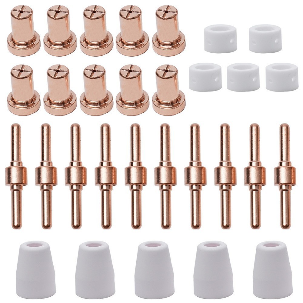 Electrodes Nozzles Plasma Cutter Accessories Copper&ceramic High Quality Set