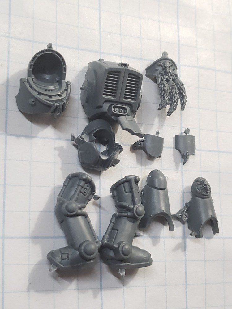 40k Space Wolves Bits Wolf Guard Terminator Armored Torso Legs Set #92