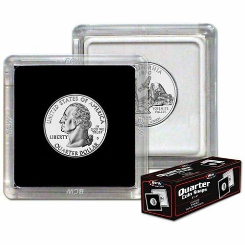 100X BCW 2x2 Coin Snap - Quarter