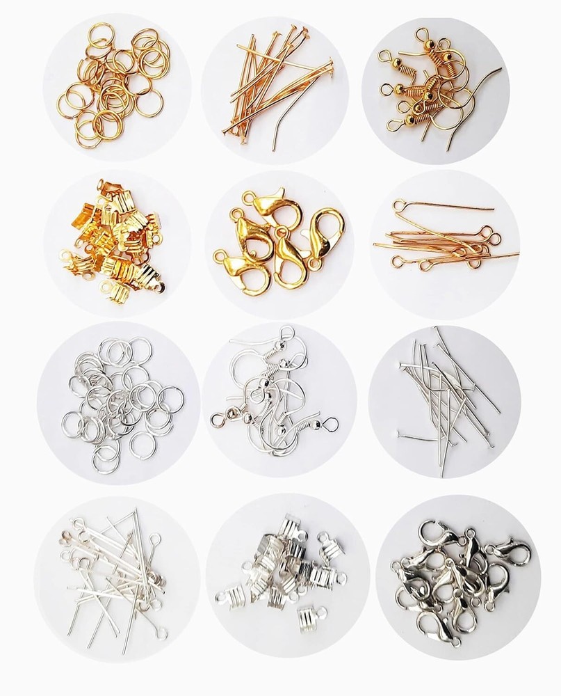 Jewellery Making kit Material, Fitting kit Includes Lobster Claps, Jump Ring