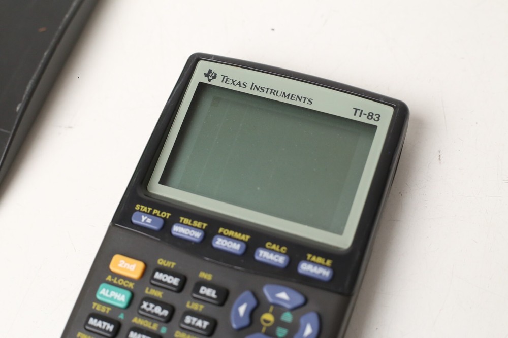 Has Lines - Texas Instruments TI-83 Regular Graphing Calculator