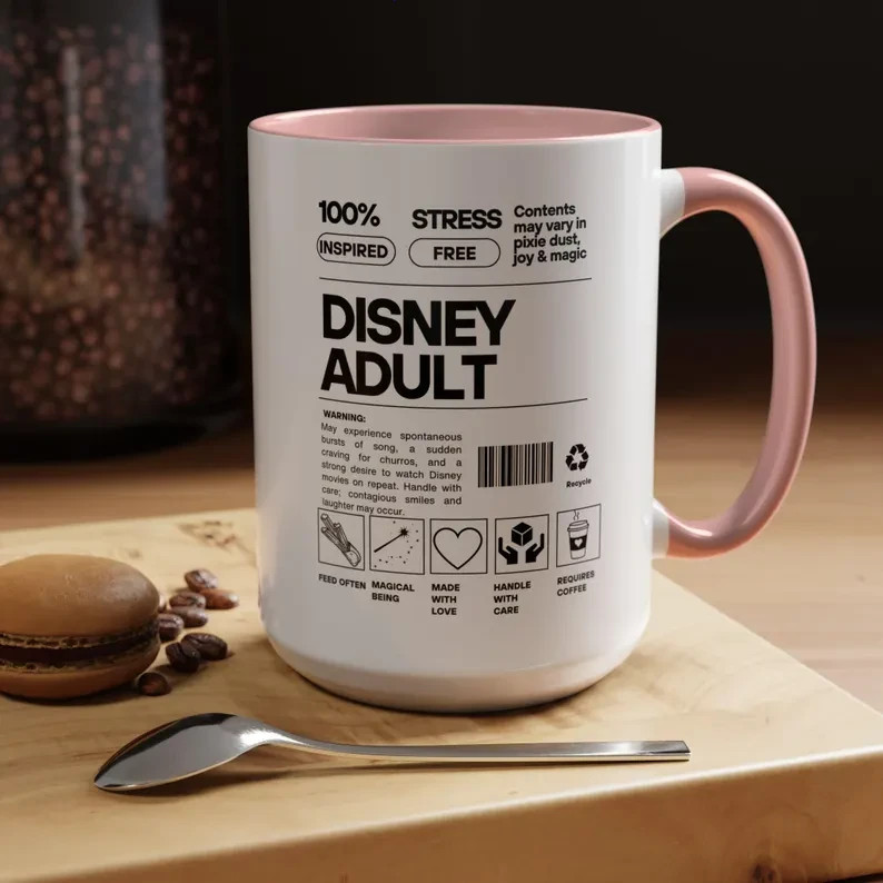 Disney Warning Mug Funny Coffee Cup Gift