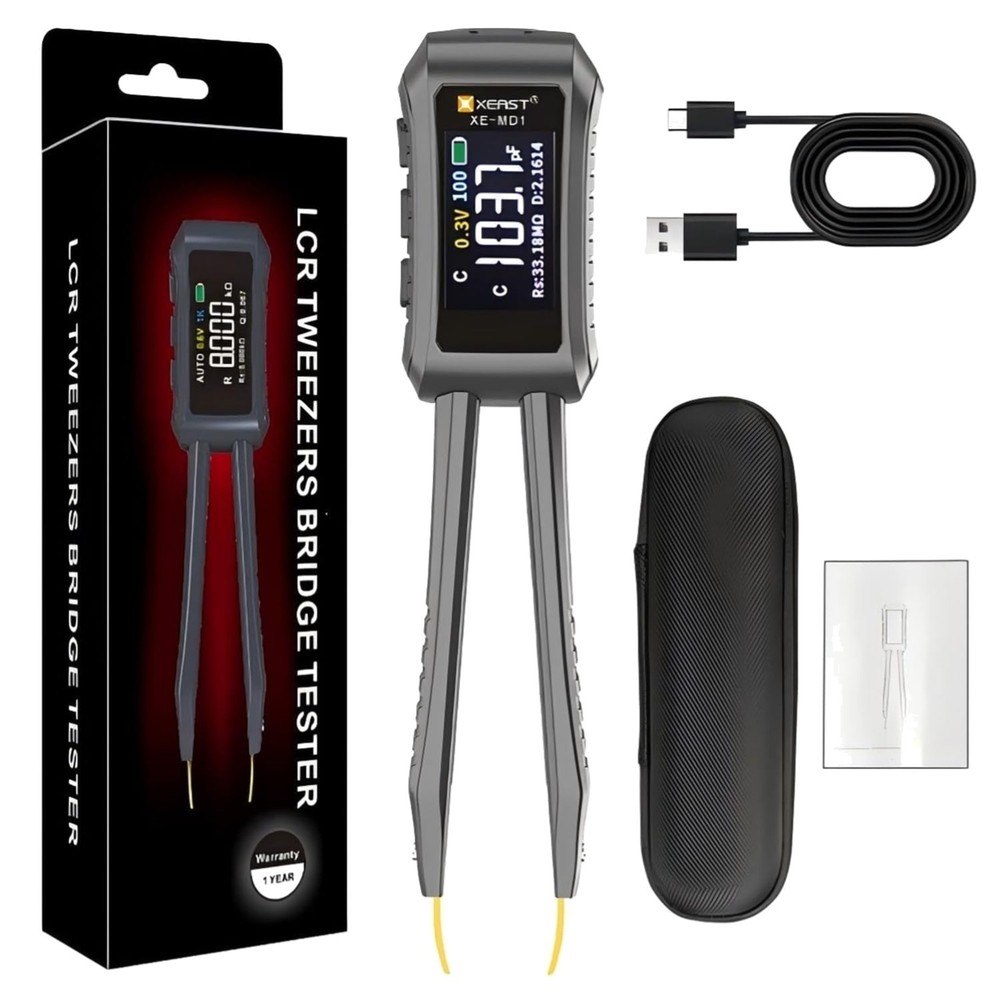 Smart Portable LCR Meter with 9999 Counts & Auto Component Identification