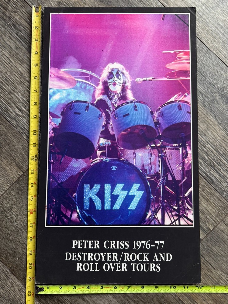 KISS Display Convention Tour Museum 1995 PETER CRISS Destroyer RARO Vintage Kiss
