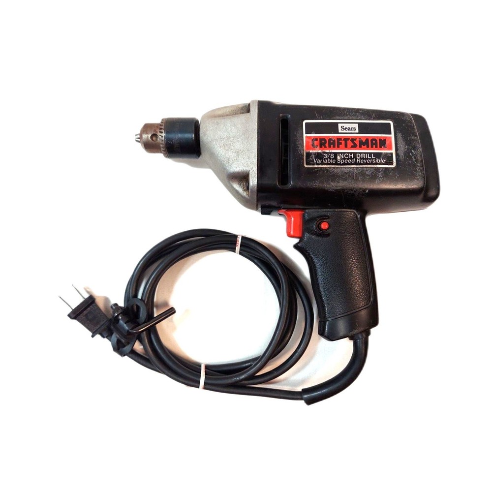 Sears Craftsman 3/8" Drill Corded Variable Speed Reversible Model 315.10491
