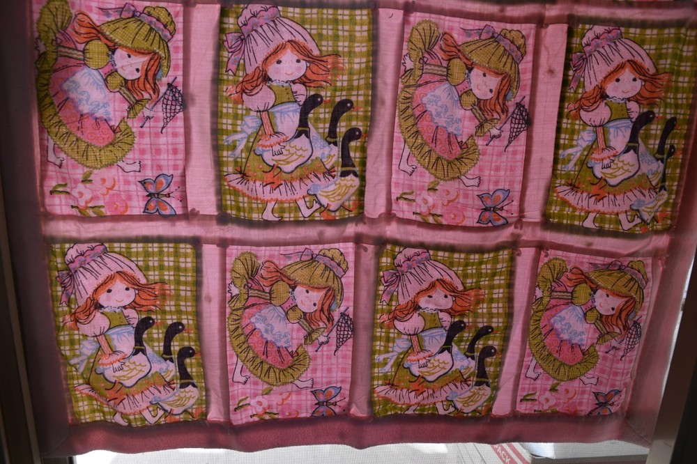 Vintage Katie's Patchwork Sears Crib Blanket Throw Retro Children's Quick Quilt