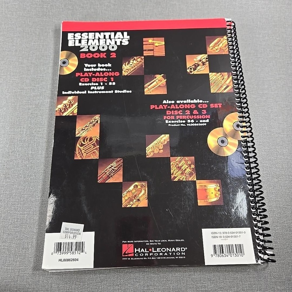 Essential Elements 2000 Comprehensive Band Method Percussion Bk 2 ~ 2004 Spiral
