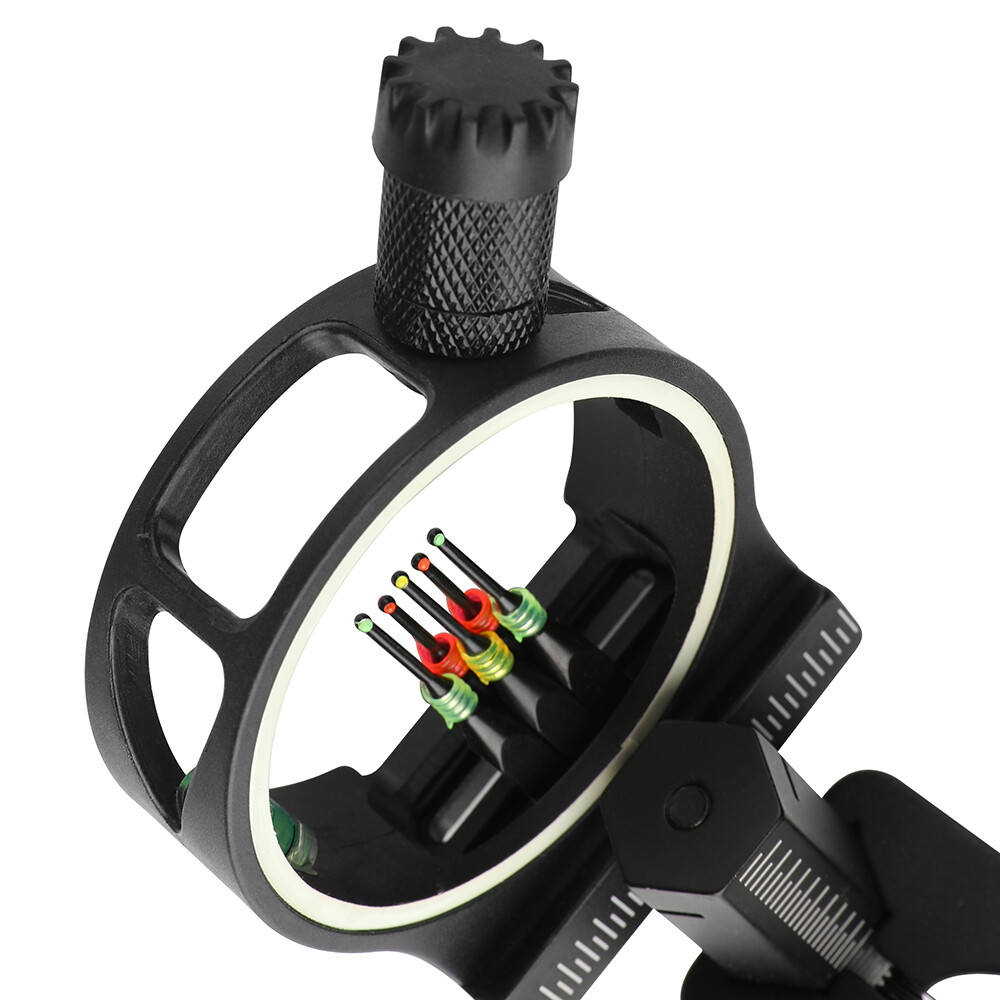 Archery Compound Bow Sight Light Led 3/8"-32 thread Adjustable 3 Levels Shooting