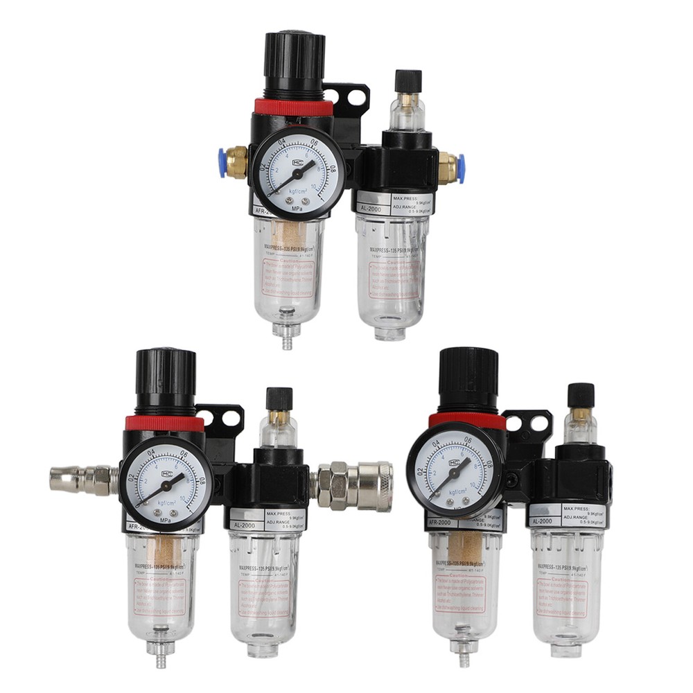 Air Compressor Filter Tool Plastic Reduce Valve Regulator Oil Water Separator UE