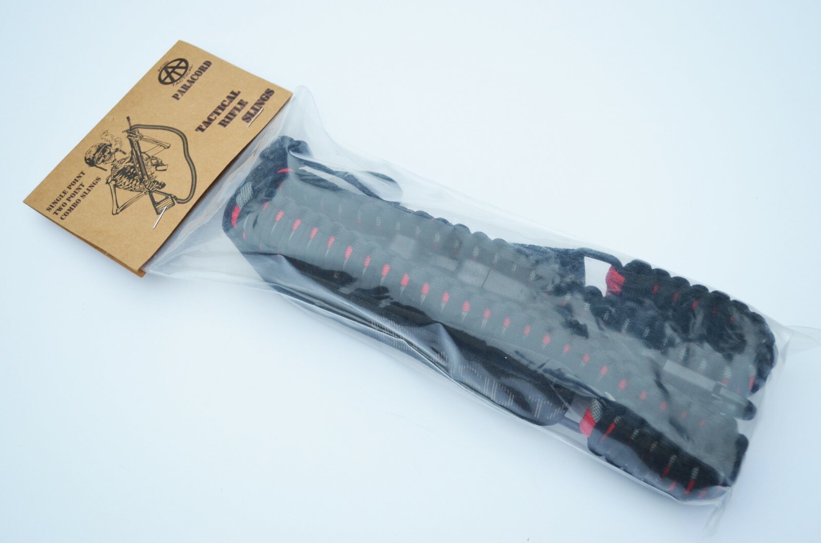 550 Paracord Rifle Gun Bow Shotgun Tactical Sling 1 Point w/QD BLACK WIDOW