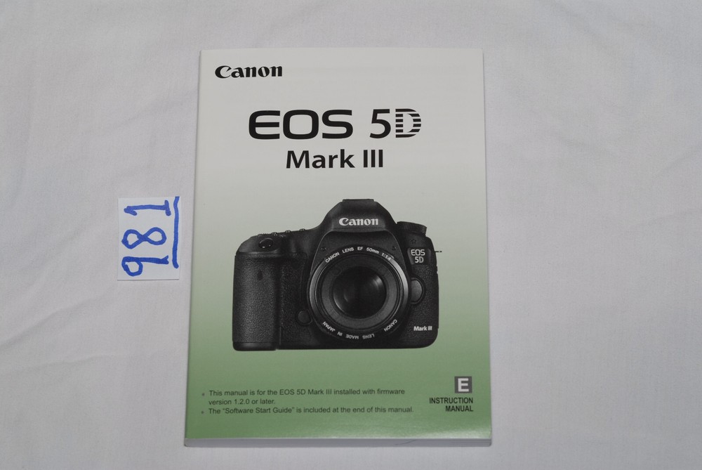 Canon EOS 5D Mark III Instructions Manual Feb 2013 Version