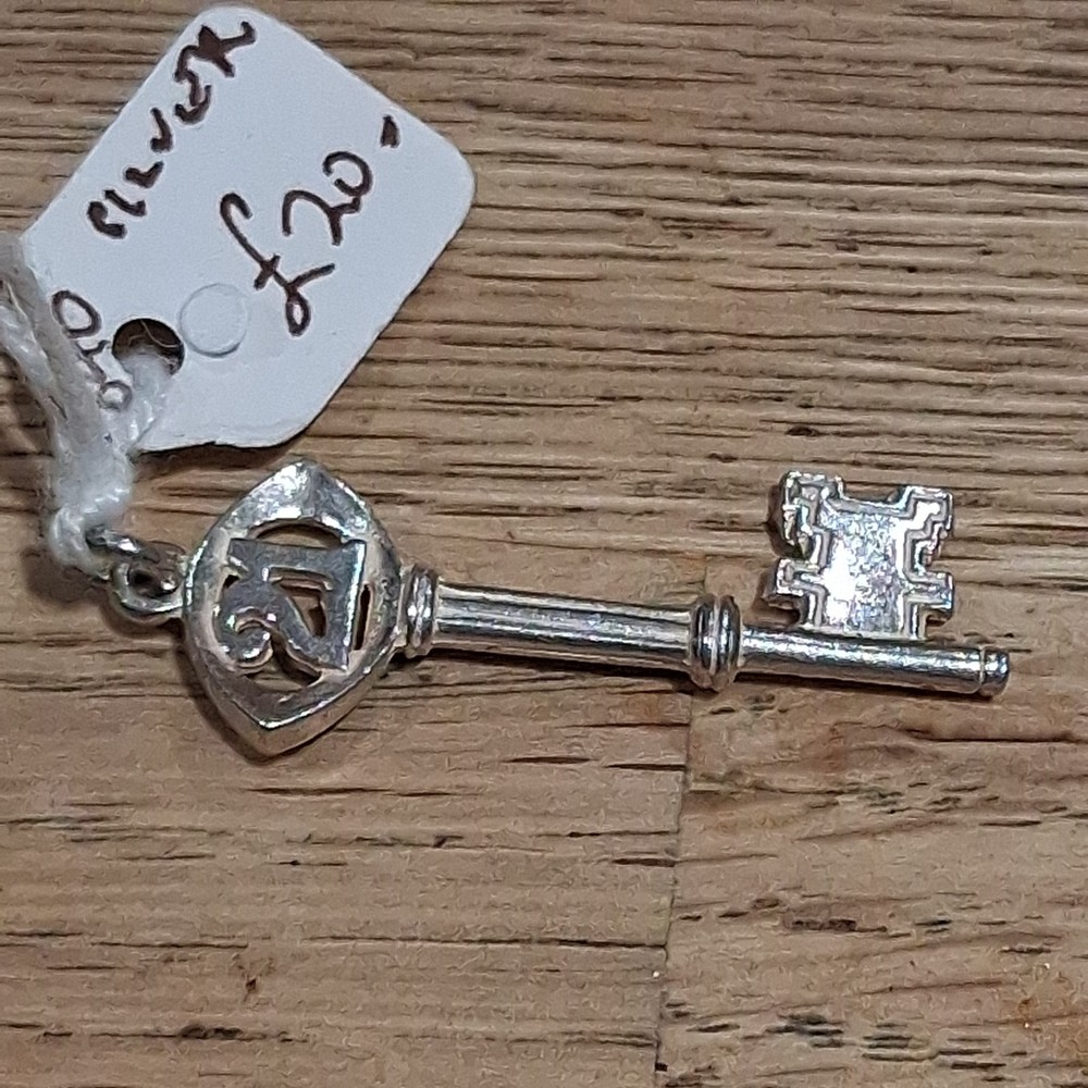 key 25 - 925 Sterling Silver Pendant Charm
