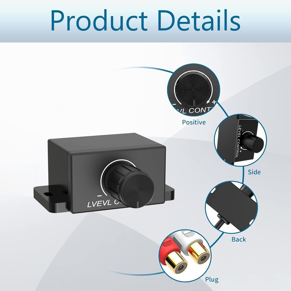 Enhance Your Audio with Universal RCA Remote Amp Level Controller - Easy Install