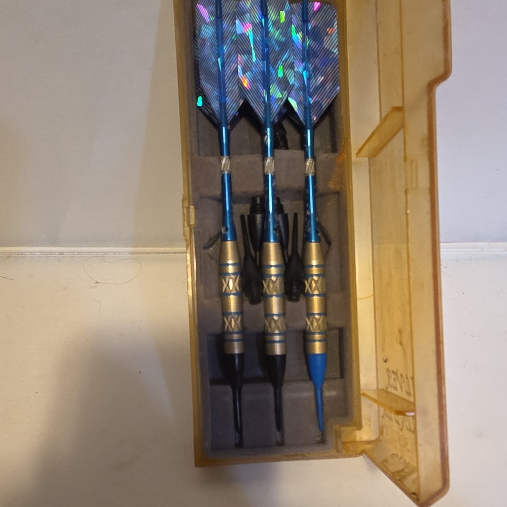 Silver Thunder Soft Tip Darts Set of 3 with Case