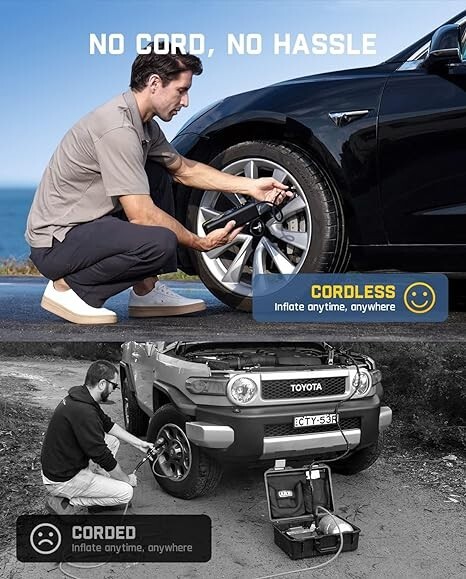 Fanttik X8 APEX EV Tire Inflator Portable Air Pump, 2X Faster Inflation, 150PSI