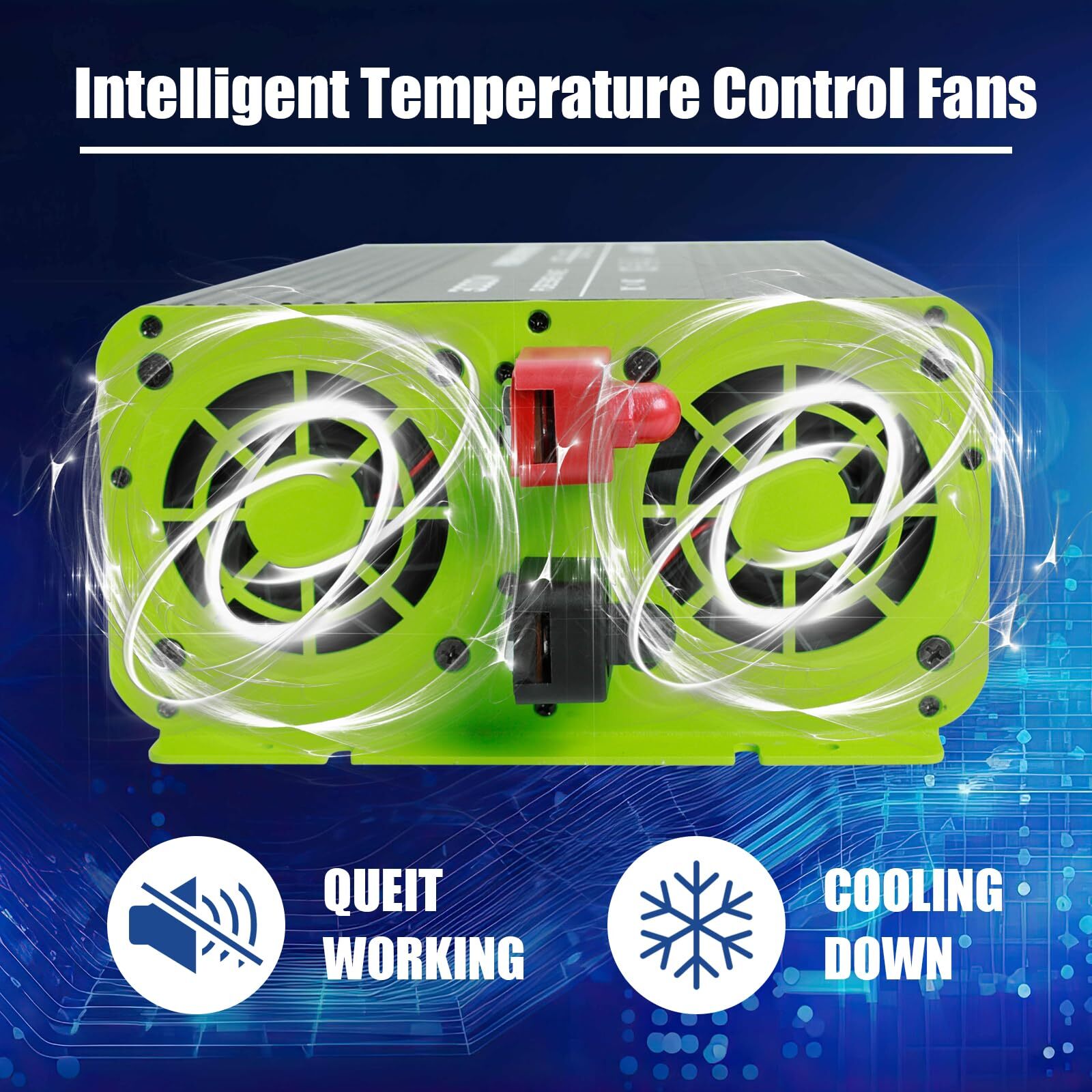 Pure Sine Wave Inverter 3000W 12V DC to 120V AC Converter for RV Camper