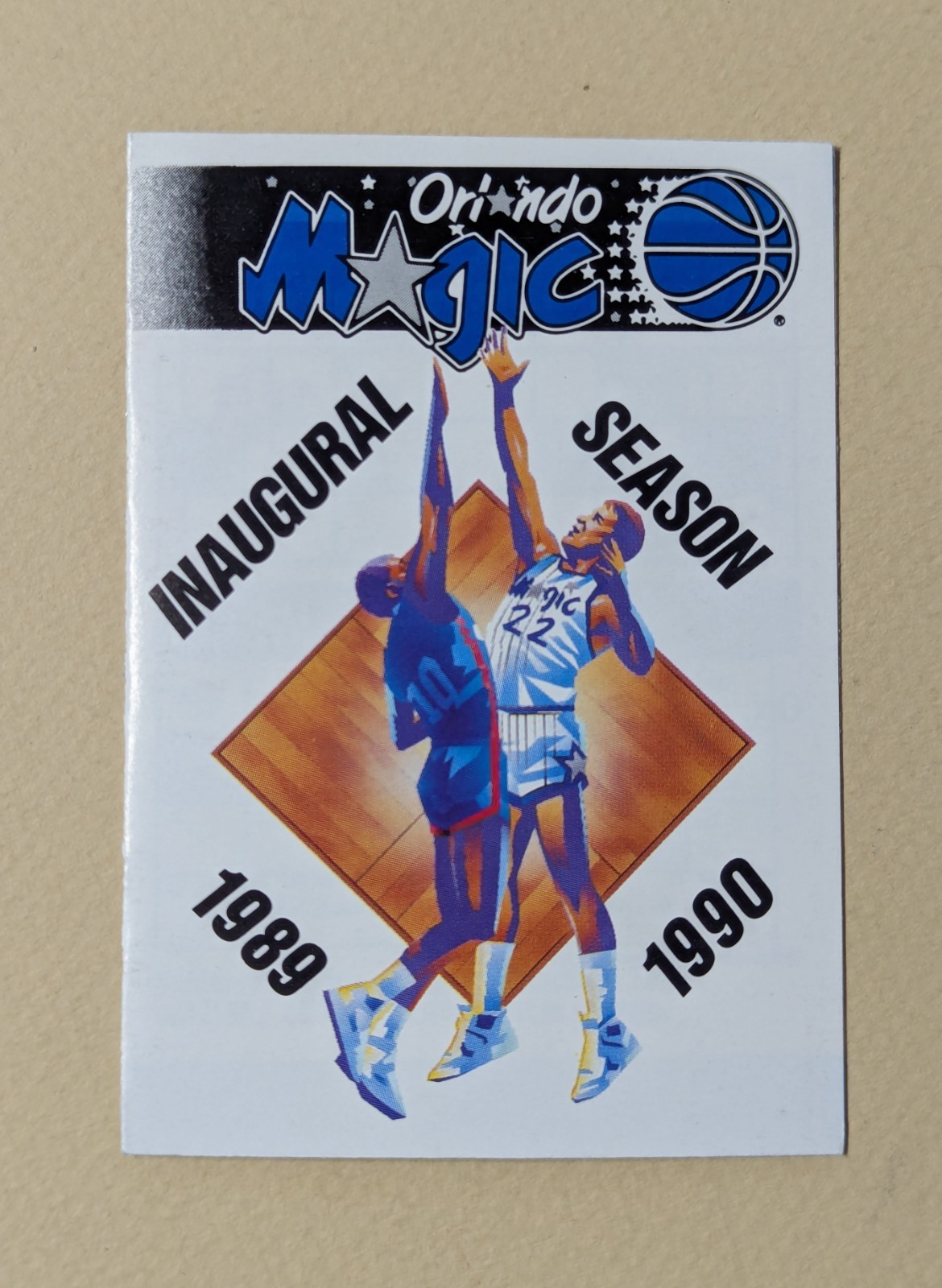 1989-90 Orlando Magic Basketball Pocket Schedule NBA Inaugural Season 🏀🏀