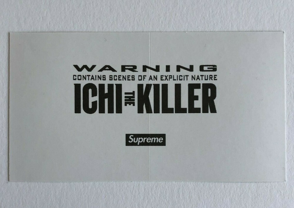 Supreme Ichi The Killer Split Sticker 100% Authentic SS20 Season