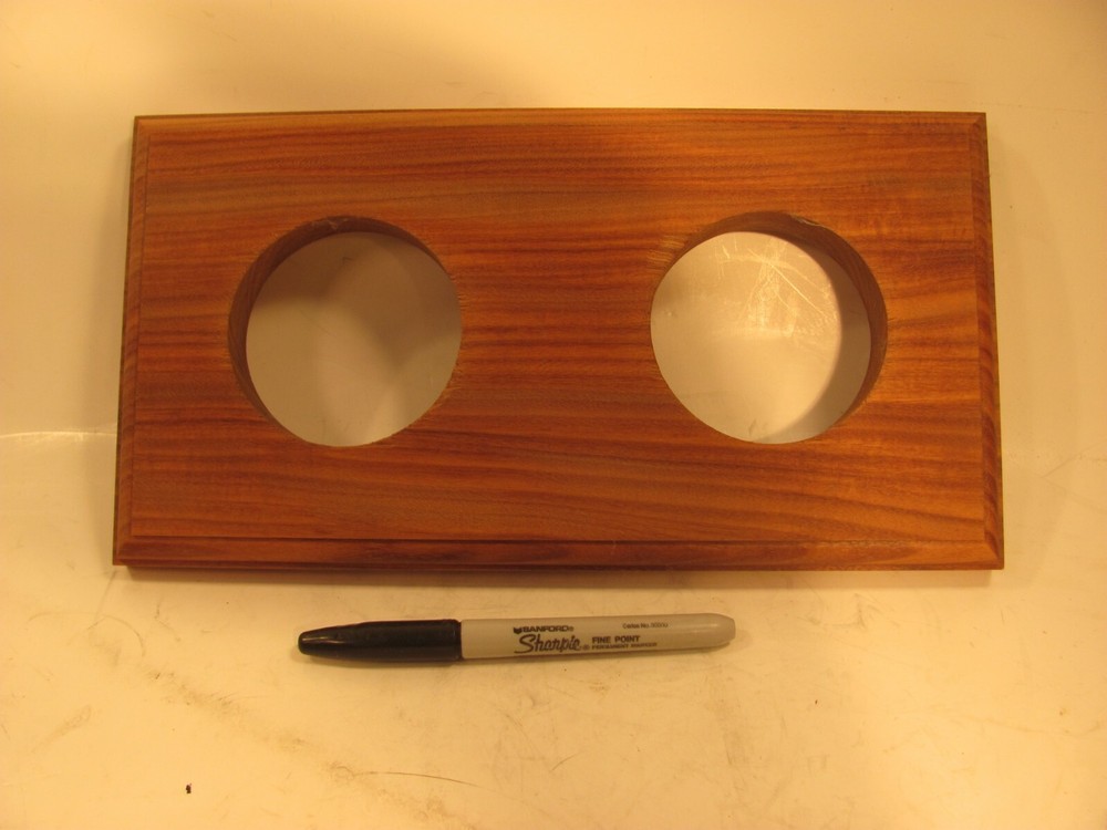 WEEMS PLATH  401B   PLAQUE TEAK  3" CUTOUTS