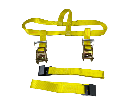 Yellow Side Mount Tire Net Tow Dolly Strap (4 Pack)