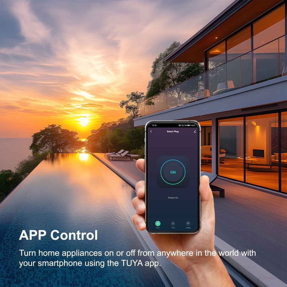 Smart Plug, WiFi Plugs Work with Alexa & Google Assistant, Smart Outlet with ...