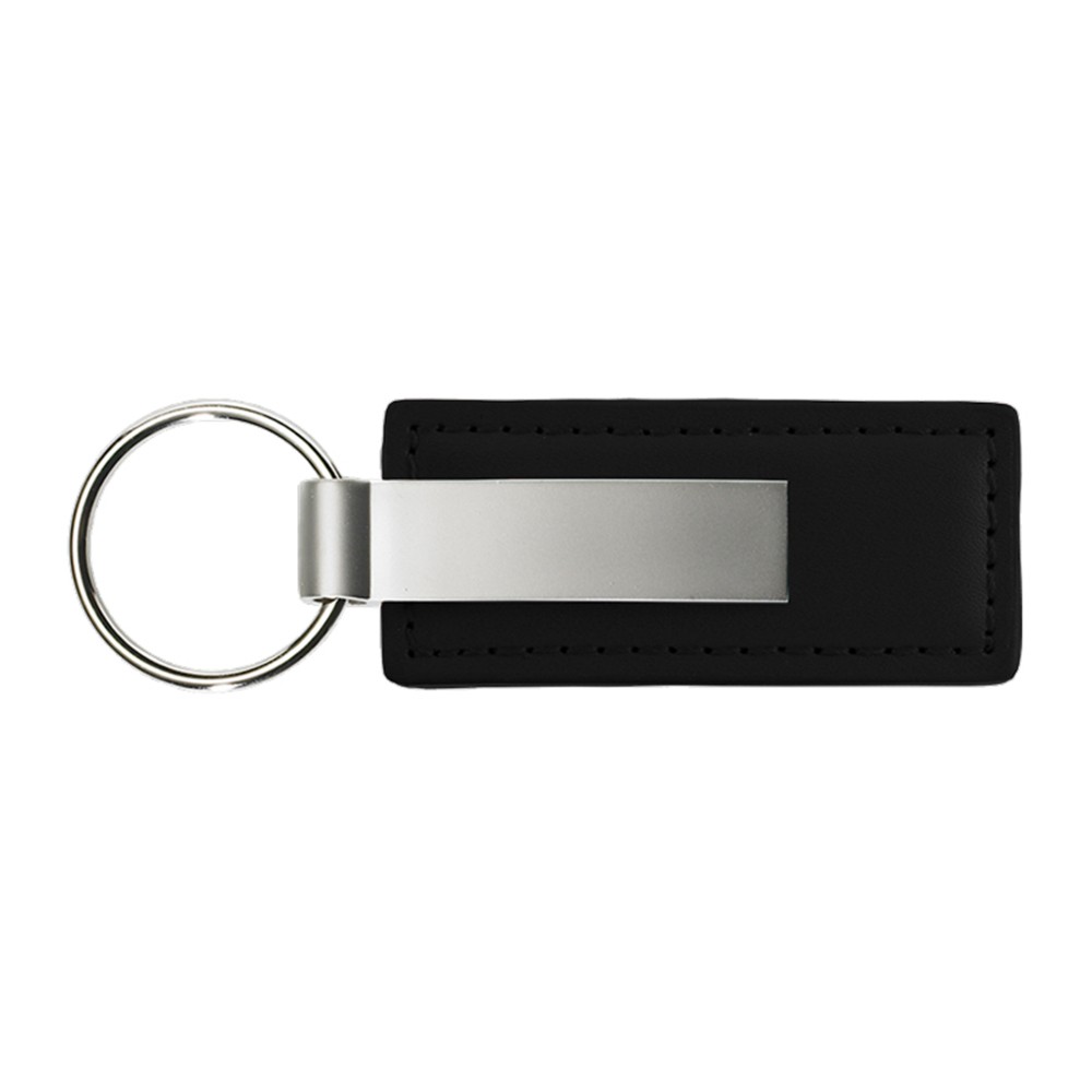 Black Leather Keychain Blank - AUGD0086