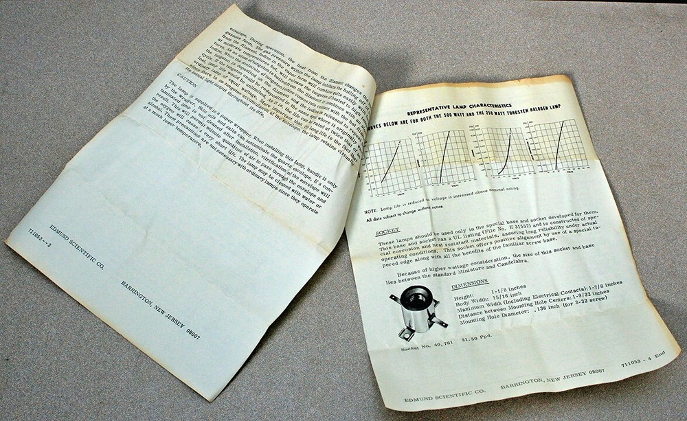 EHT Lamp - Sylvania Tungston Halogen Bulb
