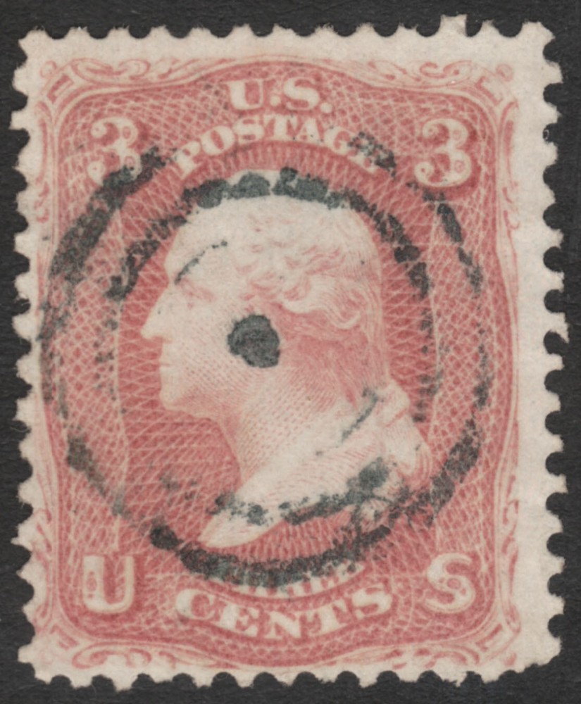 Scott #65 3 Cent 1861-62  Target Cancel     65SP23_76