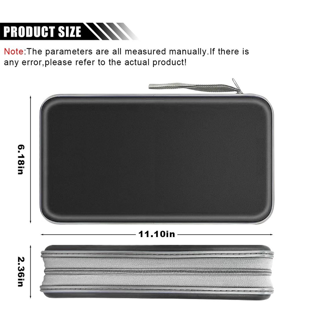 96 Capacity CD DVD Case Storage Binder Wallet Zipper Protective Organizer