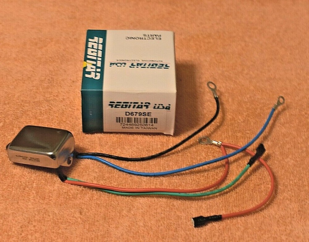 2 PK 12V CONVERSION REGULATOR 1 WIRE HOOKUP FOR CHRYSLER SQUARE BACK ALTERNATOR