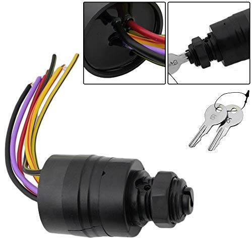 Boat Ignition Switch with Key Replacement for Mercury, Replace Boat 87-88107A5